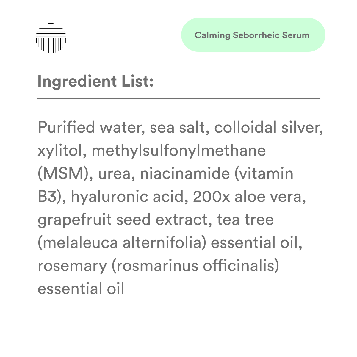 Calming Seborrheic Serum